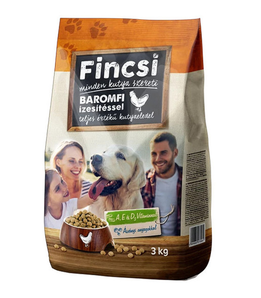 Fincsi Dog сухой корм для собак, птица, 3 кг