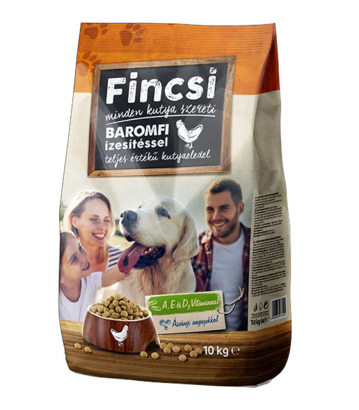 Fincsi Dog сухой корм для собак, птица, 10 кг