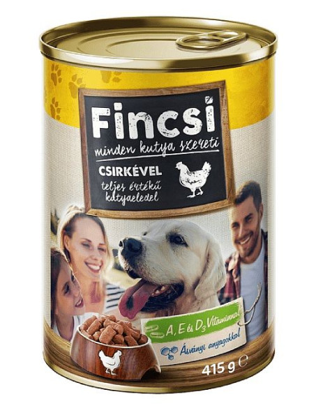 Fincsi Dog консервы для собак, курица, 415 г