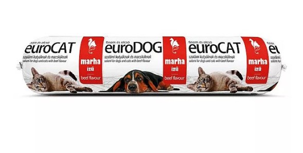 Euro Dog-Cat влажный корм для кошек и собак, салями, 1 кг, говядина