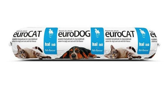 Euro Dog-Cat влажный корм для кошек и собак, салями, 1 кг, рыба