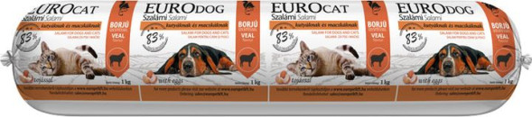 Euro Dog-Cat PLUS влажный корм для кошек и собак, салями, 1 кг, утка