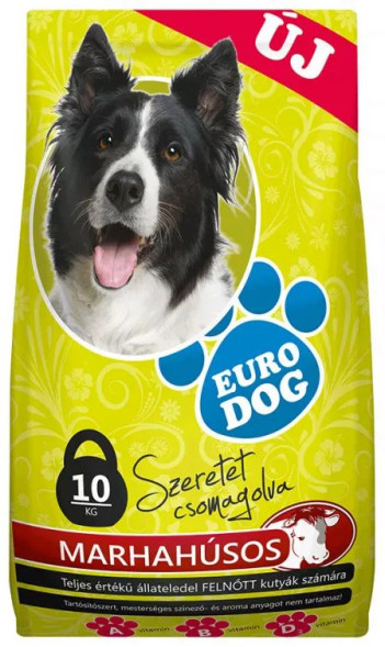 Euro Dog сухой корм для собак, 10кг, говядина