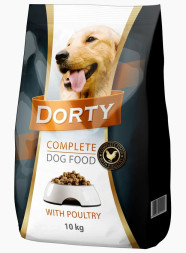 Dorty Dog сухой корм для собак, 10 кг, птица