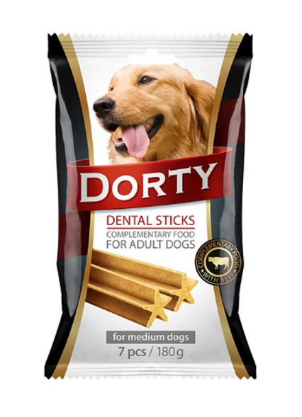 Dorty Dog лакомство для собак, палочки, для зубов, 180 г