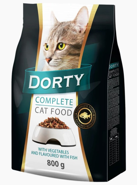 Dorty Cat сухой корм для кошек,  800 г, рыба
