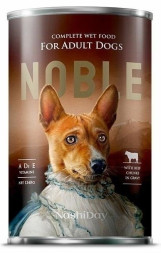 Noble Dog консервы для собак, 1240 г, говядина