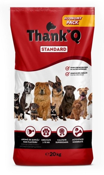 THANK’Q STANDARD сухой корм для собак, 20 кг, ветчина