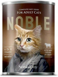 Noble Cat консервы для кошек, 415 г, говядина