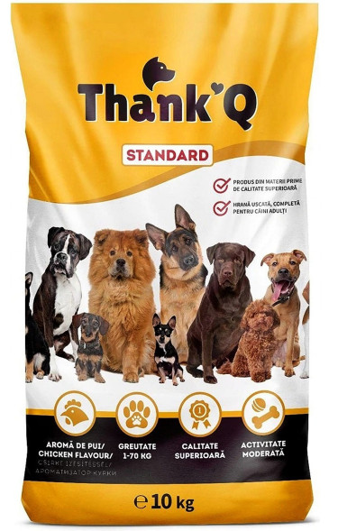 THANK’Q STANDARD сухой корм для собак, Triplex, 10 кг, курица