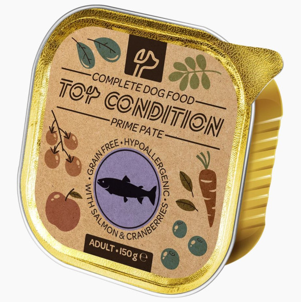 Top Condition влажный корм для собак, ламистер, лосось-клюква, 150 г