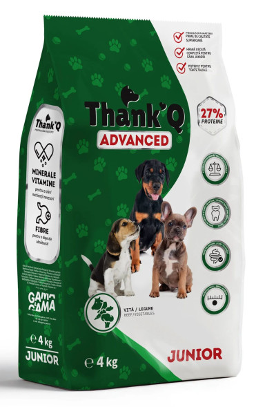 THANK’Q ADVANCED сухой корм для собак, Triplex упаковка, 4 кг, говядина