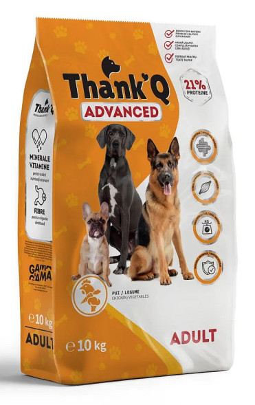 THANK’Q ADVANCED сухой корм для собак, Triplex упаковка, 10 кг, курица