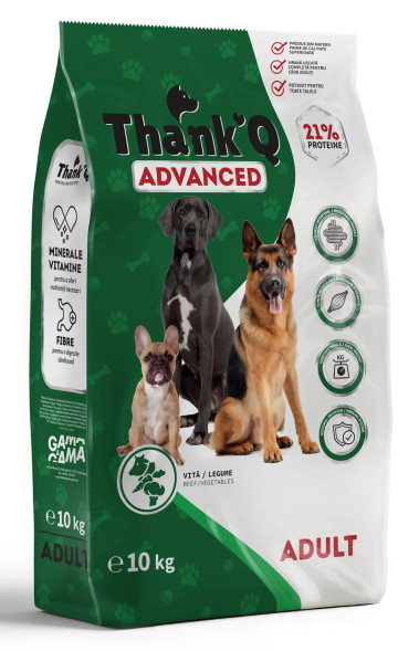 THANK’Q ADVANCED сухой корм для собак, Triplex упаковка, 10 кг, говядина