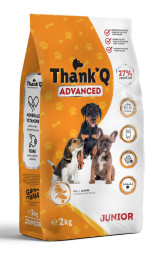 THANK’Q ADVANCED сухой корм для собак, молодые, Triplex упаковка, 2 кг, курица