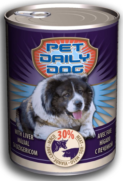 Pet Daily консервы для собак, 415г, печень