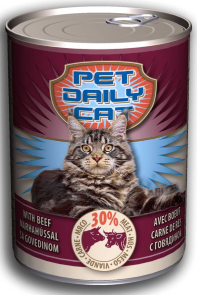 Pet Daily консервы для кошек, 415г, говядина