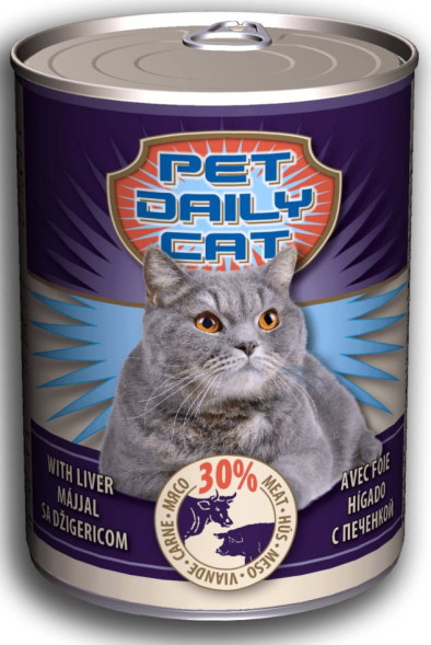 Pet Daily консервы для кошек, 415г, печень