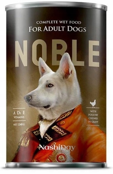 Noble Dog консервы для собак, 1240г, курица
