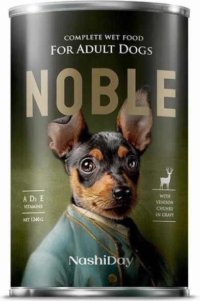 Noble Dog консервы для собак, 1240г, оленина