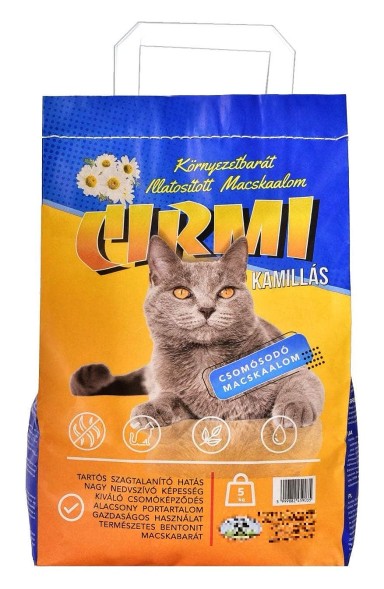 CIRMI наполнитель для кошачьего туалета (бентонит), ромашка, 5кг