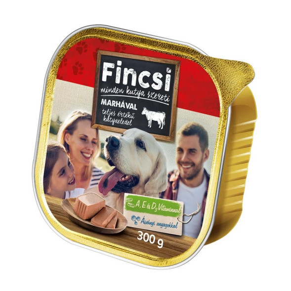 Fincsi влажный корм для собак, ламистер, говядина, 9x300 г