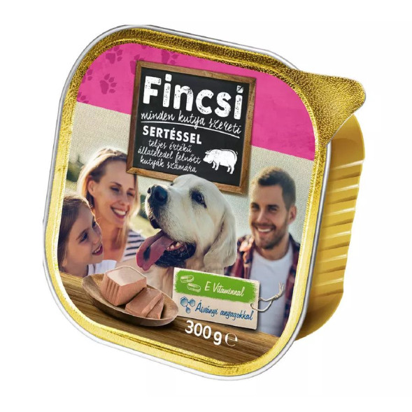 Fincsi влажный корм для собак, ламистер, свинина,  9х300 г
