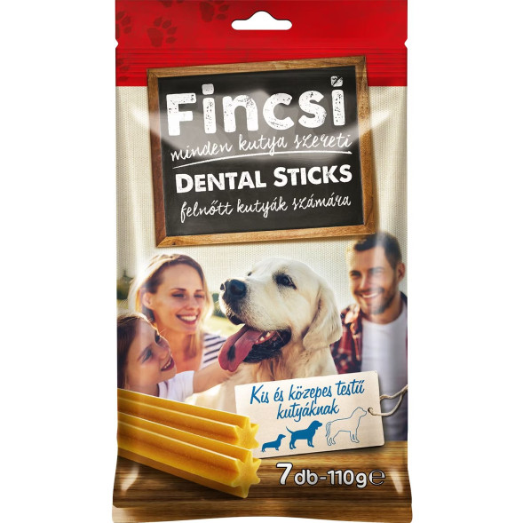 Fincsi Dog лакомство для собак, палочки, для зубов, 110 г