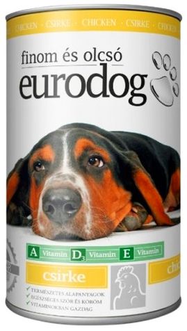 Euro Dog canned wet dog food, 415g, Chicken