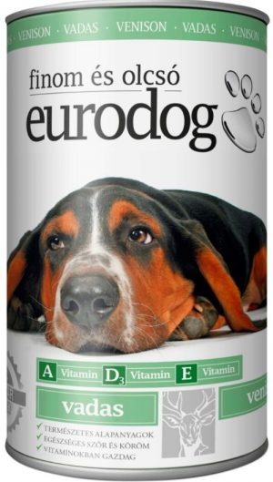 Euro Dog canned wet dog food, 415g, Wild