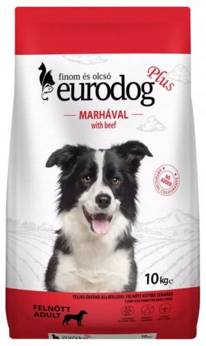 Euro Dog PLUS dry dog food, 10 kg, Beef