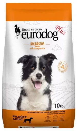 Euro Dog PLUS dry dog food, 10 kg, Sausage