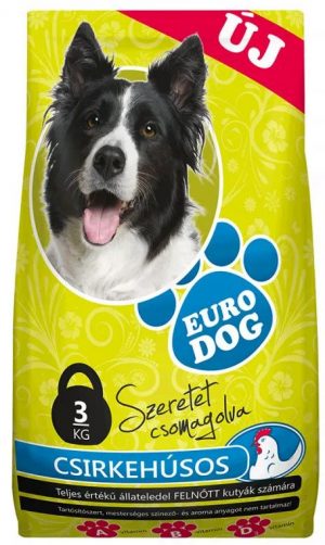Euro Dog dry dog food, 3 kg, Chicken