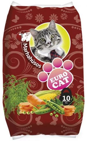 Euro Cat dry cat food, 10 kg, Beef