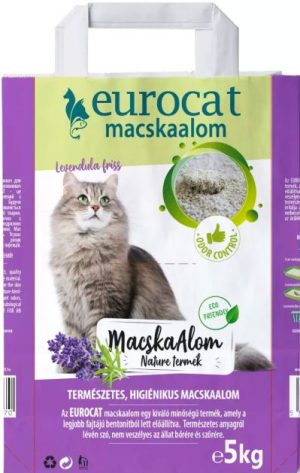 Euro Cat Litter (Bentonite), lavender scent, 5 kg