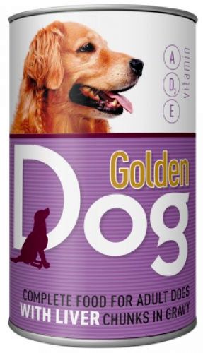 Golden Dog canned dog food 1240g, Liver