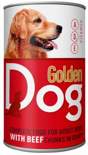 Golden Dog canned dog food 415g, Beef
