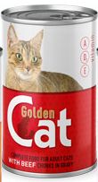 Golden Cat canned cat food 415g, Beef