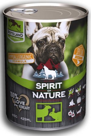 Spirit of Nature wet dog food, 415g, Lamb & Hare
