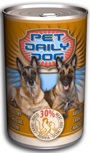 Pet Daily wet dog food, 1240g, Poultry