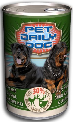 Pet Daily wet dog food, 1240g, Game