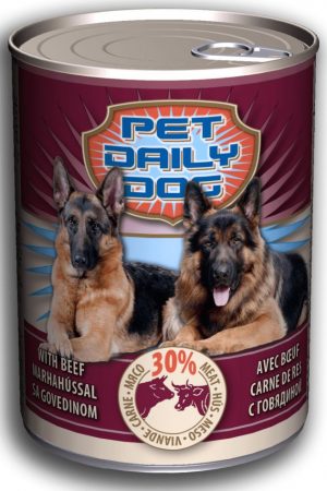 Pet Daily wet dog food, 415g, Beef