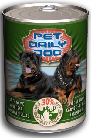 Pet Daily wet dog food, 415g, Game
