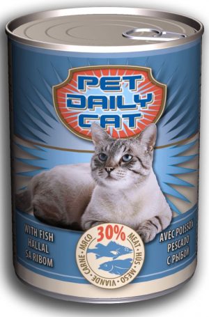 Pet Daily wet cat food, 415g, Fish