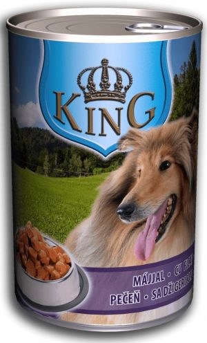 King wet dog food, 1240g, Liver