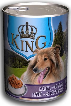 King wet dog food, 415g, Liver