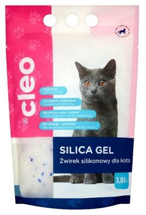 CLEO silica cat litter, 3,8L