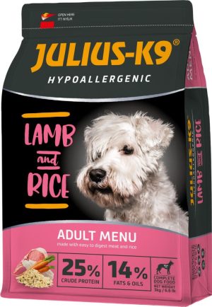 JULIUS K-9 dry dog food, Hypoallergenic, 12 kg, Lamb-Rice