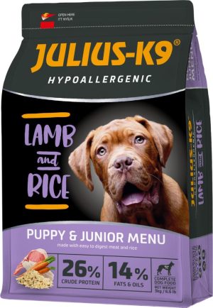 JULIUS K-9 dry dog food, Puppy-Junior, Hypoallergenic, 12 kg, Lamb-Rice