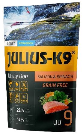 JULIUS K-9 dry dog food, Senior-Light, 340 g, Salmon-Spinach